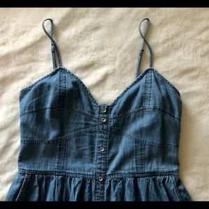 Express Denim Mini Dress w/ pockets